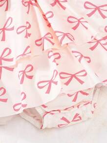 Set bestehend aus Bodysuit mit Herz-Muster für Baby Mädchen, inklusive 2 Stücke Langarm Ribbed Oberteile mit Herz Grafik, klassische Mode für Partys & Ausgänge