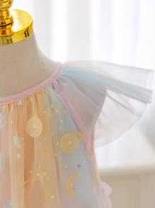SHEIN Glamorique Kids Young Girls Dresses,Easter - Multicolor - View 4