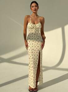 Aloruh Abito lungo da donna, stile minimale e di moda