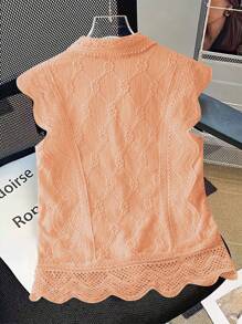 GlowEve Women's Commuter Simple Vest, Fashionable And Suitable For Summer - Orange - View 2