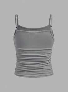 SHEIN Girlism 3pcs Tween Girls Fitted Casual Sports Performance Tank Top Sets, School, Campus, College