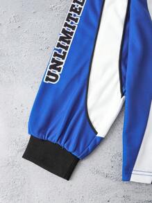 Manfinity Dauomo Men's Minimalist Style Pullover Sweatshirt, Suitable For Summer - Blue - View 6