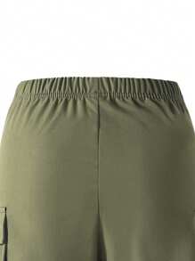 SHEIN 2件套男童短袖纯色圆领T恤和裤子套装 - 彩色 - 查看 4