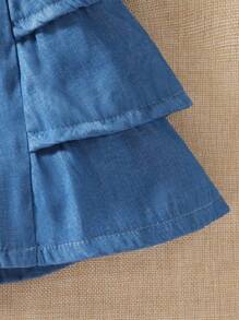 2 件套女婴夏季套装，全新几何印花针织吊带背心和短裤 2 件套服装 - 彩色 - 查看 3