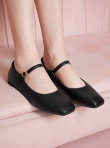 CUCCOO DOLLMOD Women Cute Flat Dance Shoes For Students - Black - View 2