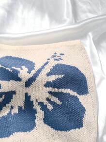 SHEIN Unity 休闲简约女式杏色夏季拼色刺绣针织吊带背心