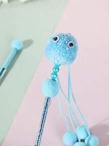 PETSIN 1 pieza Varita de juego con mariposa y campanilla para gatos con diseño de pequeño monstruo, vara de juego para la diversión del gato