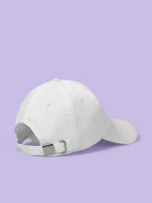 SCOOBY-DOO X SHEIN Fashionable Letter & Cartoon Print Baseball Cap - White - View 4
