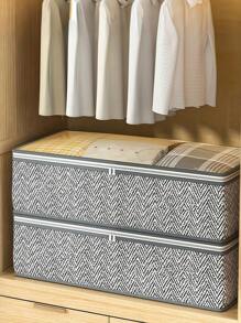 1 pieza Bolsa de almacenamiento debajo de la cama de gran capacidad con cremallera, a prueba de polvo, caja de almacenamiento transparente en la Top para debajo de la cama, organizador ligero para ropa, mantas, ropa de cama, contenedor plegable de organización del armario para decoraciones, decoración de festivales, decoración de habitaciones, decoración del hogar, decoración de dormitorio