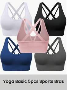 Easithlete Juego de sujetador deportivo sin costuras, simple y elegante, adecuado para el verano