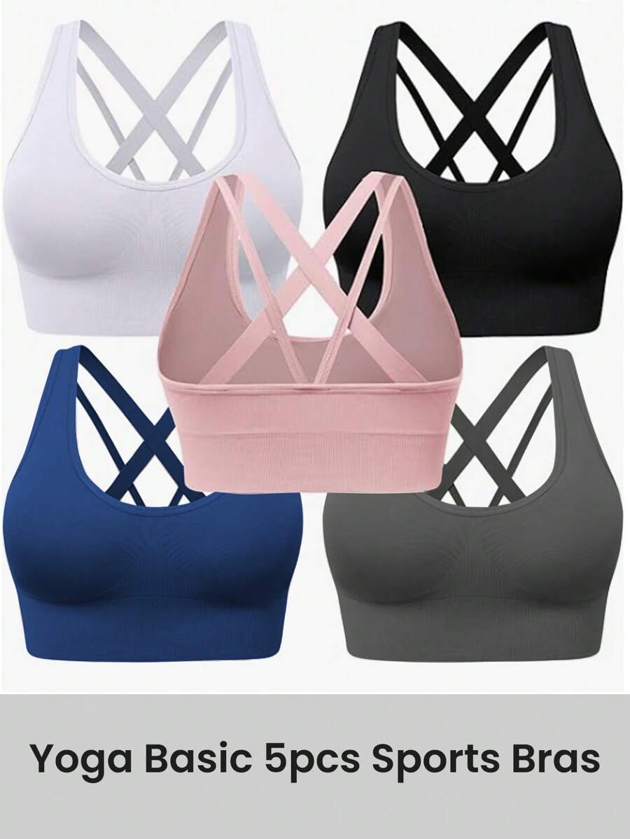 Easithlete Juego de sujetador deportivo sin costuras, simple y elegante, adecuado para el verano