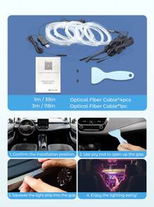 Teckwe 适合生日派对、聚会、夜间氛围的 USB 装饰灯 - 黑色 - 查看 6