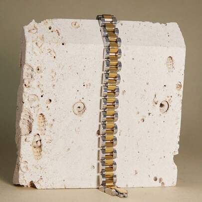 1 chiếc vòng tay lưới mạ vàng 18K thời trang dành cho nữ, quà tặng Giáng sinh mùa đông