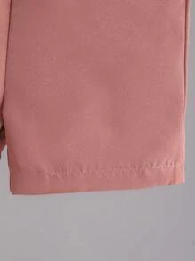 SHEIN Streecool Kids Young Boy Vacation Casual Coconut Tree Print Short Sleeve Top And Shorts, 2pcs Set Summer Holiday - Multicolor - View 3