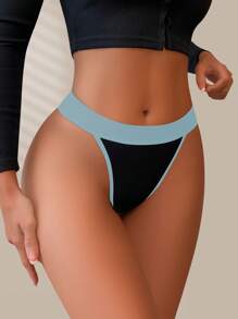 NudeFit Women's Sexy Colorblock Sweet Sports Style Comfortable Thongs