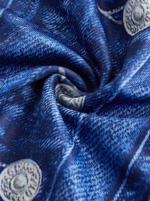 SHEIN Essnce 2 Packs Denim Effect Strapless Top Tube Top Crop Top(No Denim)