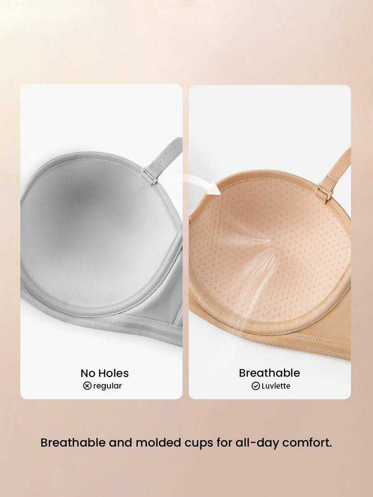 Plus Strapless Seamless Push-Up Bra