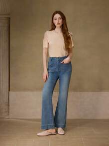 MOTF PREMIUM WOMEN'S SIMPLE & COMFORTABLE FLAT SHOES FOR CHRISTMAS - Baby Pink - View 10