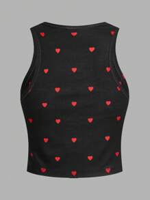 SHEIN Essnce Sommer 2025 Mode Trio: 3er Pack Damen Rippstrick Träger Tops mit Herzprint | Schlanke Passform Tanks in Schwarz/Pink/Weiß | Lässiges Sommer Essentials Bundle - Verschiedenfarbig - Übersicht 10
