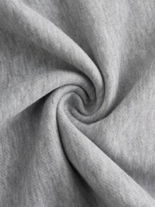 Comfortcana 2pcs Plus Size Casual Versatile Black & Grey Pants Set,Spring Summer Clothes - Multicolor - View 4