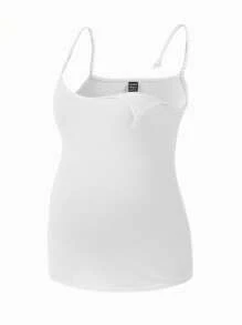 Modmama Maternity Comfy Versatile Solid Color Nursing Camisole - Grey - View 4