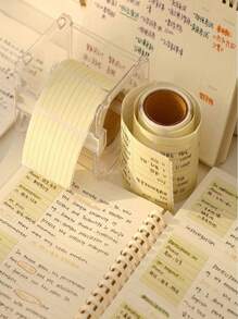 SHEIN ملصقات ملاحظات خطوط مسطرة أساسية للقرطاسية لتدوين الملاحظات