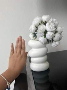 SHEIN Vase décoratif de forme asymétrique, convenant pour la chambre à coucher ou le salon