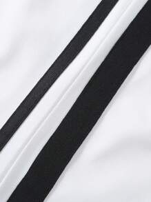 SHEIN 2 件套青少年男孩字母印花圆领背心和短裤套装 - 彩色 - 查看 5