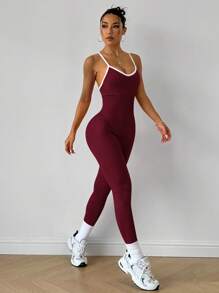 Easithlete 女士瑜伽罗纹全长紧身裤