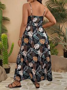 Rometta Women's Floral & Plant Print Cami Dress For Vacation - Multicolor - View 2