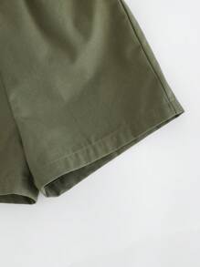 Cozy Pixies 2pcs/Set Baby Boy Cartoon Animal Print Knitted Soft Round Neck Short Sleeve Pullover Top And Elastic Waist Shorts