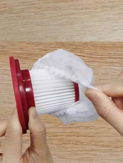 SHEIN 50 peças 7*10cm pano de filtro descartável para aspirador de pó, acessórios de filtro não tecido universal para aspiradores de pó