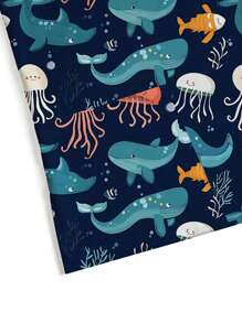 PopScrub Women's Short Sleeve Nurse Uniform Top  Animal Cartoon Pattern Short Sleeve V Neck Double Pocket Top Nurse Women's Top Scrub Top  Marine Life Starfish Octopus Water Wood Seaweed Underwater Cartoon Pattern Navy Blue Hand Washing Clothes Print V Neck Frosted Scrub Top, Casual Short Sleeve Work Wear, Women Sweetheart V-Neck Ruched Blouse, Women Short Sleeve V-Neck Nurse Uniform Shirt With 2 Pockets, Soft Stretchy Ruched Graphic Tee V-Neck Short Sleeve Blouse For Lady Wear Women's V-Neck Short Sleeve Double Pocket Cute Cartoon Animal Pink Heart Rabbit Print Simple Nurse Uniform Set/Doctor Work Uniform Set/ Examination & Surgery Uniform Set/Solid Color Pet Grooming Work Uniform Set/Nutritionist Work Uniform Short Sleeve Set/Functional Multi-Pocket Lab Work Uniform Top - Royal Blue - View 6