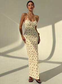 Aloruh Abito lungo da donna, stile minimale e di moda