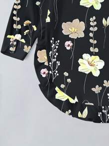 Maweii 大码长袖简约时尚衬衫适合夏季