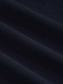 SHEIN MOD Mono de pierna ancha elegante, de lujo y de color azul marino con diseño de perlas para mujer, mono de mujer para otoño/invierno, para salir, ir al trabajo, graduación, boda, concierto