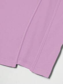 SHEIN Clasi Vestido negro ceñido sin mangas con espalda envolvente sexy para mujeres - Púrpura malva - Ver 7