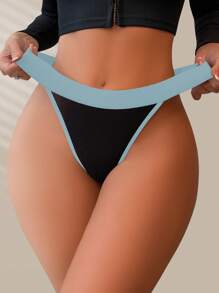 NudeFit Women's Sexy Colorblock Sweet Sports Style Comfortable Thongs