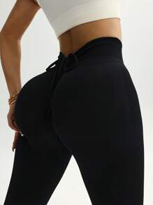 SHEIN Sport Studio Women's Yoga Sport Shirted High Waist Sport Leggings Women Fitness Clothing