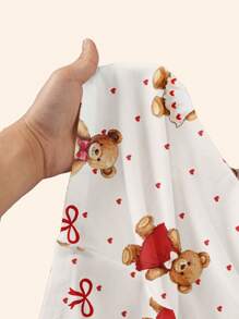 SHEIN EZwear Women's Lace Cami Tank Top With Bear Pattern, Suitable For Spring/Summer - Multicolor - View 5