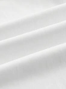 SHEIN Swim Oasis 2pcs/Set Floral Print V-Neck One-Piece Swimsuit And Wide Leg Pants Cover Up Beach Vacation Set - Blue and White - View 8