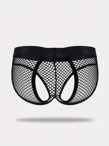 男士纯色性感镂空丁字裤内裤