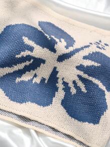 SHEIN Unity 休闲简约女式杏色夏季拼色刺绣针织吊带背心