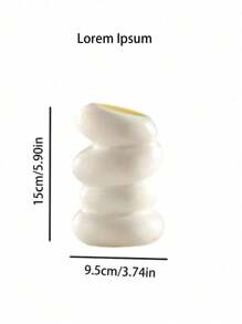 SHEIN Vase décoratif de forme asymétrique, convenant pour la chambre à coucher ou le salon
