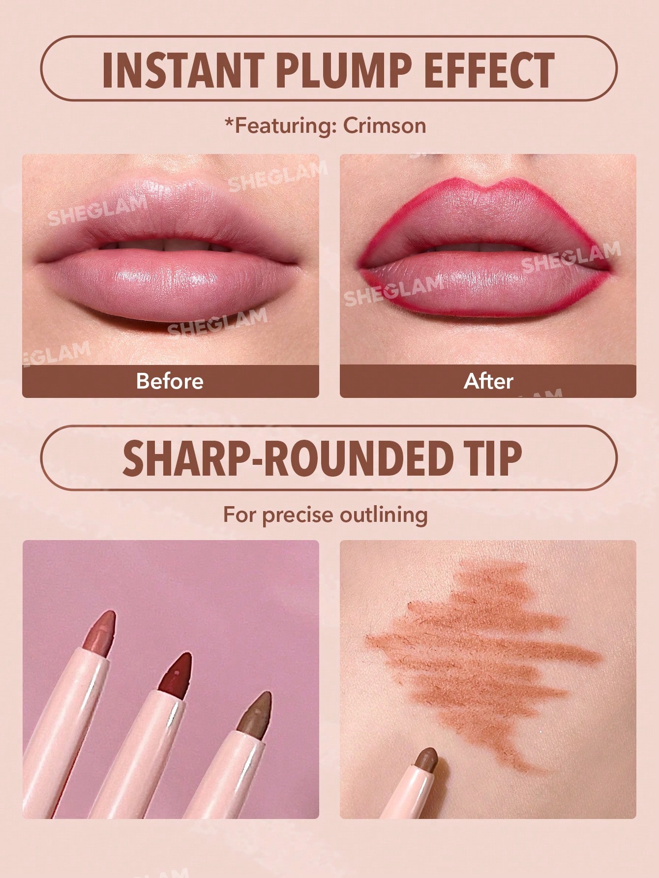 SHEGLAM قلم تحديد الشفاه So Lippy-Momojo Creamy Ma...