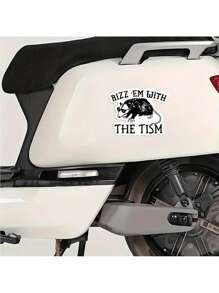 1PC Rizz Em With The Tism Sticker - Funny And Dark Humor Vinyl Decal - Perfect For Laptops, Water Bottles, And More - Waterproof And Weatherproof - Ideal Gag Gift And Meme Sticker - High-Quality Holographic Design - Sarcastic And Unique Sticker - Great For Adding Personalized To Your Items - Long-Lasting