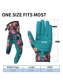 1 Cặp Găng Tay Làm Cỏ Làm Vườn, Găng Tay Làm Vườn Bằng Da Cho Nam Nữ Chống Gai Không Đâm Khi Đào, Trồng, Cắt Tỉa - màu xanh lá - Xem 3