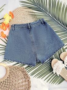 Soleia 女士休闲牛仔短裤，简约风格，适合日常穿着