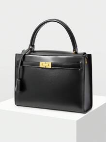 MOTF PREMIUM PU LEATHER COMMUTE HANDBAG - Black - View 4
