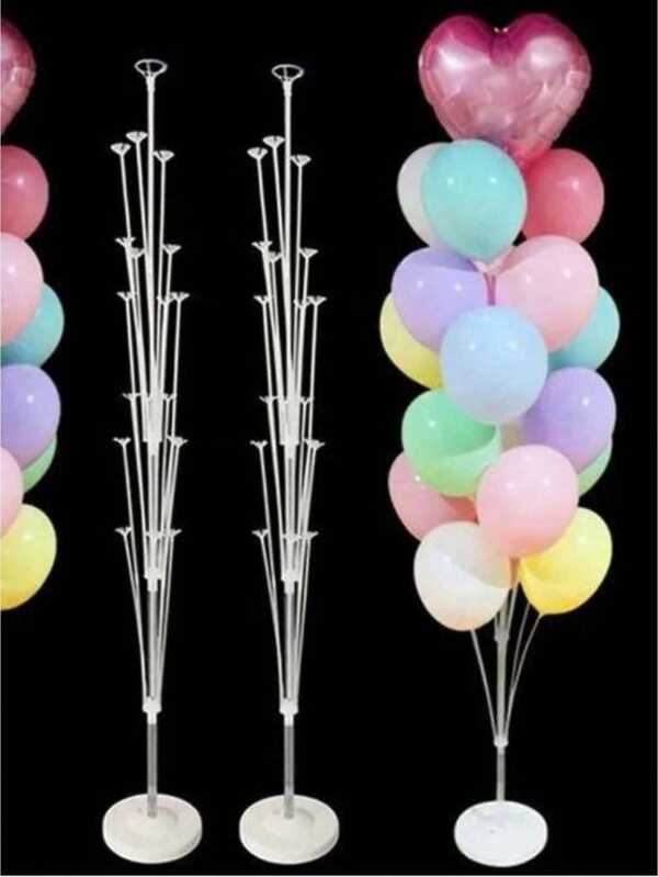 SHEIN 70/130/160cm Balloon Stand Kit, Balloon Columns With Base And Pole For Wedding Birthday Party Decoration ,Christmas Party Supplies